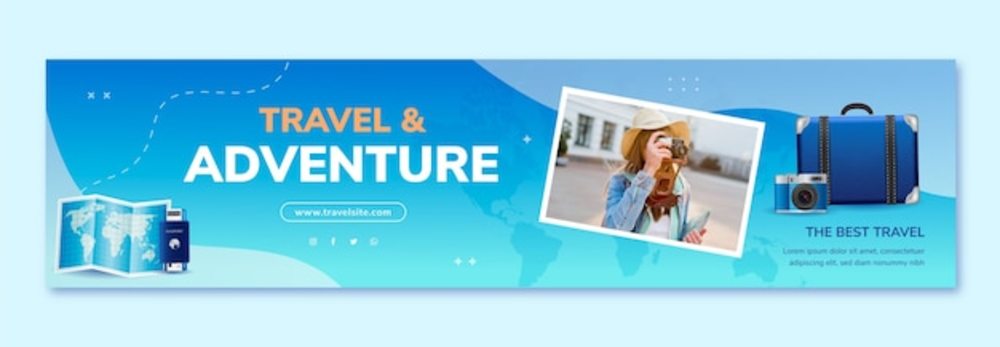 逼真的旅行社抽動橫幅 打造引人注目的旅游業務宣傳